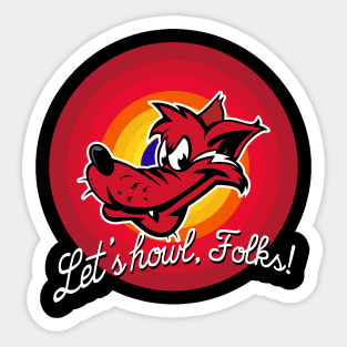 Let's Howl Sticker